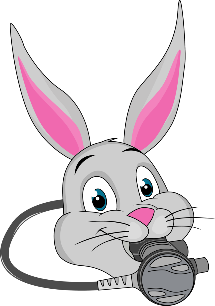 Osterhase mit Lungenautomat